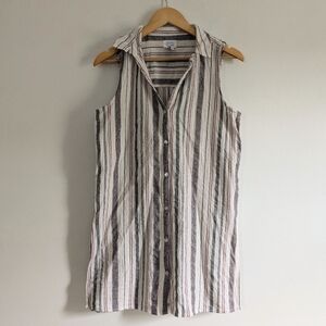 Sigrid Olsen Striped Tunic Top